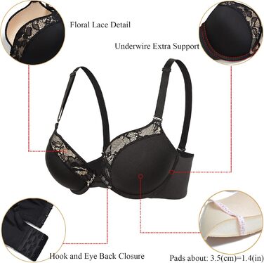 Чорний мереживний бюстгальтер-бралетта YANDW без підкладки, прозорий, 95C, новий