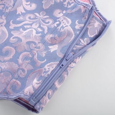 Корсет-жилет Steampunk SCARLET DARKNESS жіночий, фіолетовий жакард, середньовічний стиль, шнуровка