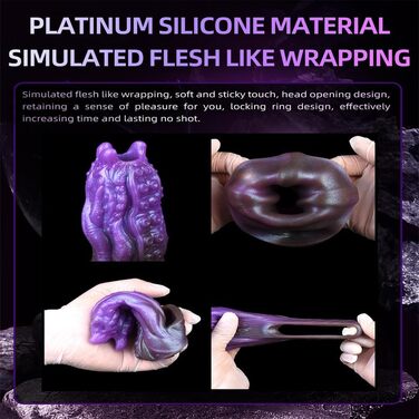 Чохол для статевого члена з нековзким покриттям, потовщений, кільце для яєчок, відкритий чохол для статевого члена, збільшення статевого члена, рукав для статевого члена для збільшення ерекції, затримка еякуляції, іграшка для дорослих для чоловіків, фіоле