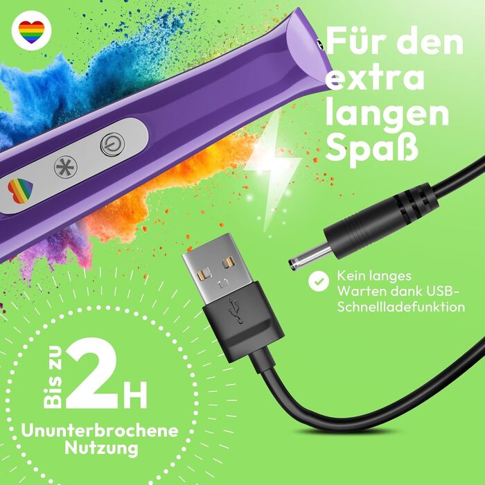 Вібратор Magic Wand для жінок з керуванням через додаток – масажер для стимуляції клітора та пар – 20 режимів, 10 інтенсивностей, бездротовий, водонепроникний, тихий (фіолетовий)