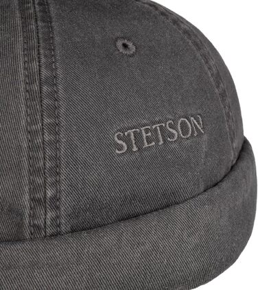 Чоловіча літня кепка Stetson Ocala Dockercap з UV-захистом 40+, сіра, розмір L (58-59 см)