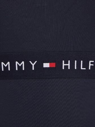 Купальник жіночий Tommy Hilfiger суцільний з вирізами XL блакитний (Desert Sky)