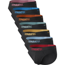 Боксерки чоловічі Separatec 7 шт. з подвійним мішечком, бамбук/район, чорні