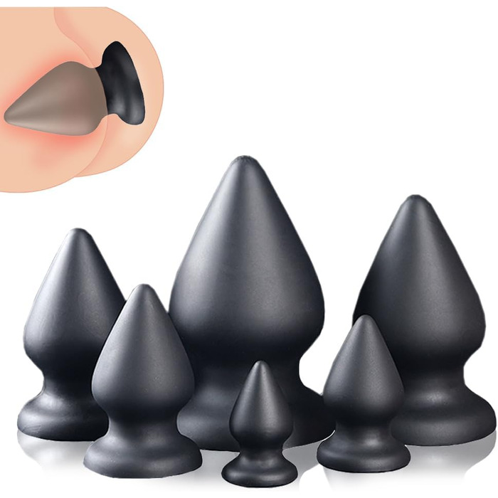 Анальний плагін NAIXBTY з силікону, XL, з присоскою для масажу G-точки та простати. Іграшки для дорослих для жінок та чоловіків