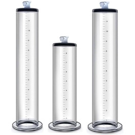 Прозора трубка з лінійкою для помпи для статевих органів, збільшення статевого члена, вакуумна помпа для чоловіків (H:30.5 * 5.7cm)