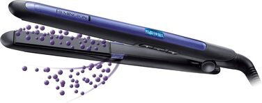 Випрямляч для волосся Remington Pro-Ion S7710 з потрійним іонним захистом, ультра-турмаліновим керамічним покриттям та LCD-дисплеєм (150-230°C)