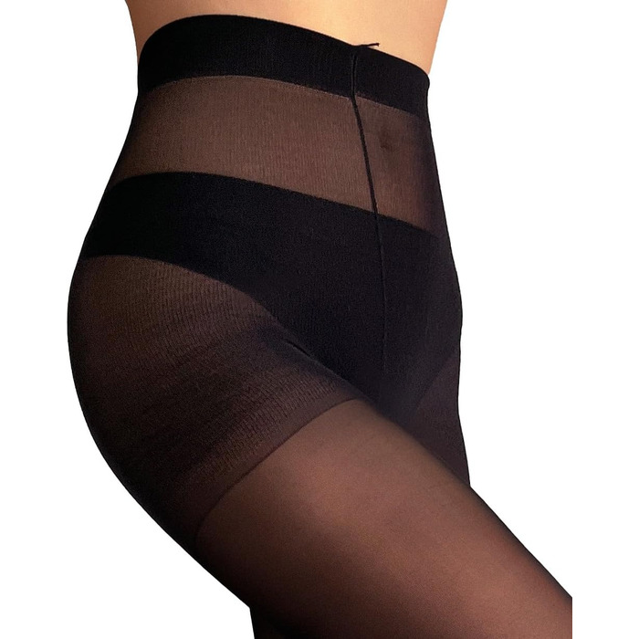 Чорні панчохи-шкарпетки до коліна Mila Marutti для жінок, шкарпетки-тяготяги, щільні, до стегна, чорні, непрозорі (S)