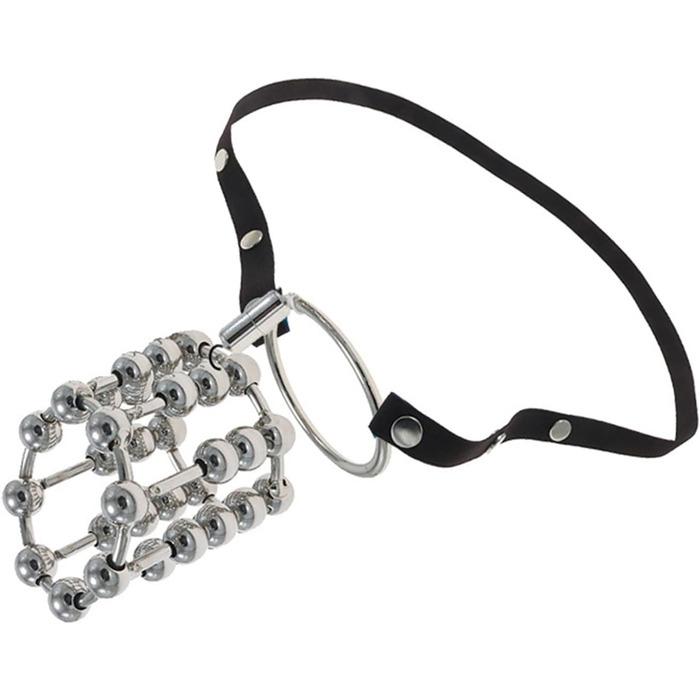 Кільце для пеніса з нержавіючої сталі Axcroo з ремінцем, кільце для яєчок, металеві кульки, кільця для пеніса, розтягувач яєчок, еротична іграшка для чоловіків, затримка еякуляції (38 мм)