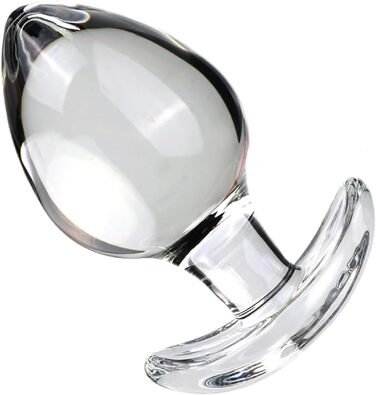 Анальний масажер MSTMAZZ з скла, XXL, для чоловіків та жінок, простата, прозорий, великий, анальні кульки