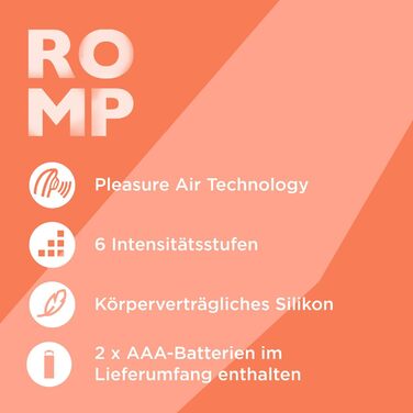 Вироб для клітора Romp Switch X - 10 рівнів інтенсивності, водонепроникний, рожевий