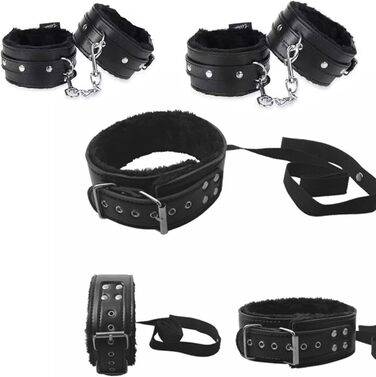 Набір для БДСМ: кайдани, анальні плагіни, іграшки для пар, чорний