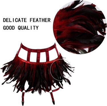 Жіночі мереживні набедрені стрічки, набедрені стрічки, пояс для шкарпеток, ремінь-підтяжки, готичний стиль, для клубів, вечірок, танців, фестивалів (білий, винний)