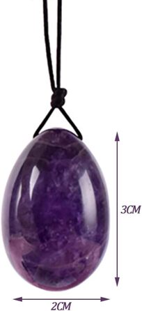 Набір Аметист Йоні-яйце та масажний м'яч для жінок. Йоні-яйце, масажер для вагінального здоров'я