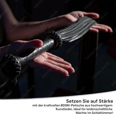 Пета (бич) для БДСМ: Флогер, бич 49 см, іграшки для БДСМ, сексуальні іграшки, екстремальні відчуття, пари, м'який бич, іграшки для БДСМ, шкіряний бич, Флогер, бич SM, FOPS B21-13