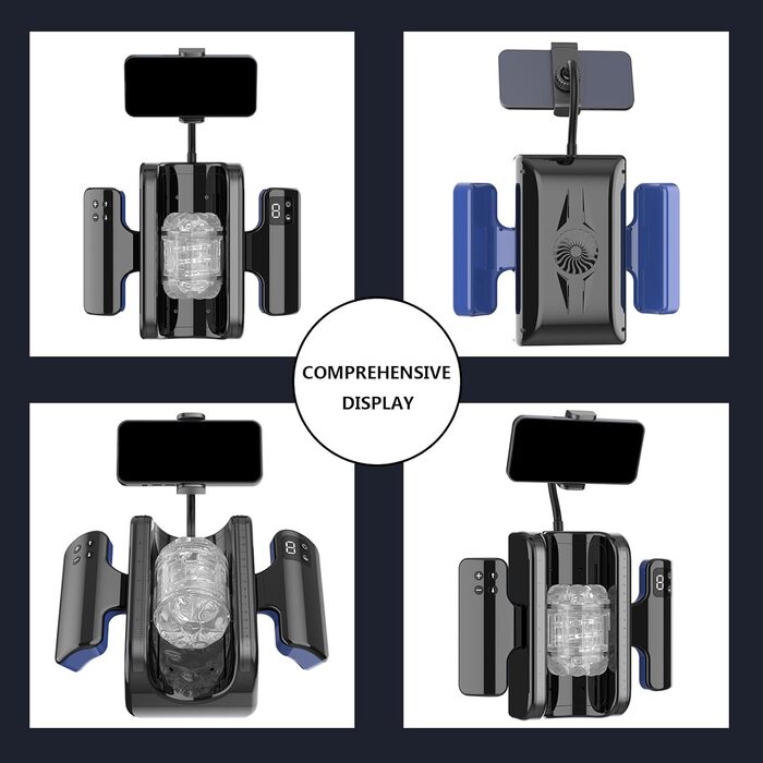 Електричний мастурбатор з двома ручками для чоловіків - 9 режимів, Solo Taschenmuschi Sex Spielzeug