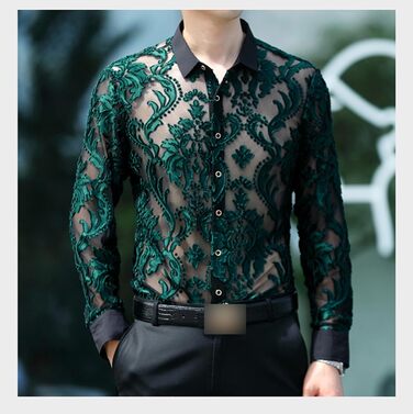 Прозора сітчаста накидка для чоловіків та жінок, сексуальна, коротка, для нічного клубу, мереживна накидка (XS, Cs24)