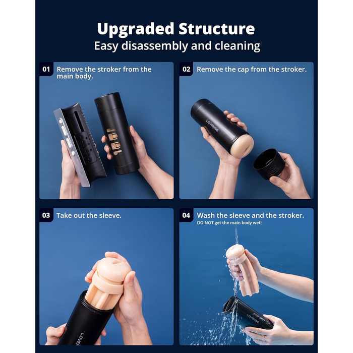 Lovense Solace Pro - автоматичний мастурбатор для чоловіків з керуванням через додаток, вібраційний мастурбатор, імітація орального сексу, інтеграція з AI/VR, іграшки для дорослих