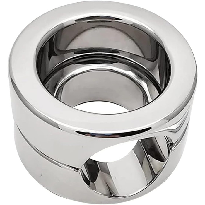 Сталевий натягувач яєчок, кільце для яєчок SeLgurFos, кільце для яєчок, кільце для статевого члена, еротичні іграшки для чоловіків (подвійний шар)