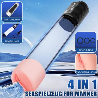 Набір секс-іграшок для пар Eisches: вібратори, стимулятори клітора, сосків та пеніса, анальний плагін, 10 режимів, прозорий