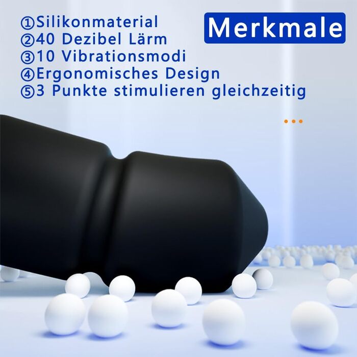 Вібратор для анального секса Seckoe з 10 режимами вібрації, пультом дистанційного керування, тихий (40dB), для чоловіків, жінок, пар