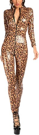 Латексний костюм-комбінезон PIIKNUO для жінок, жовтий, повна сукня, облягаючий, сексуальний, на блискавці