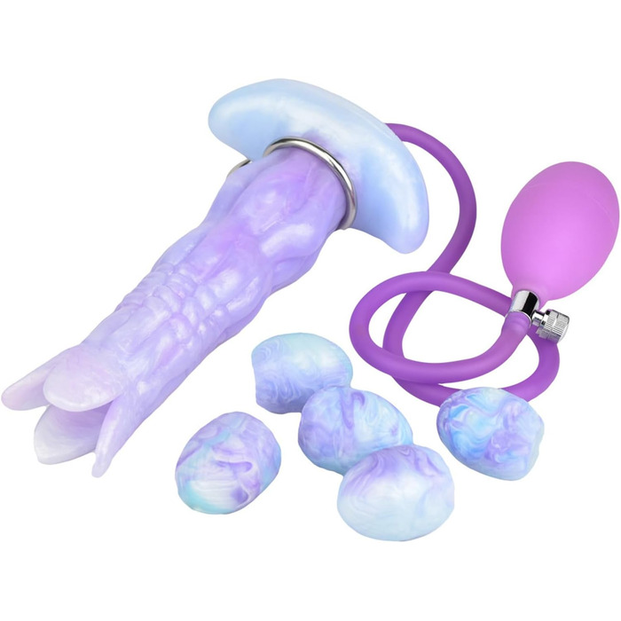 Анальний плагін з силікону LZMYZ з 5 кульками, надувний, для анального сексу, з отворами, для чоловіків та жінок