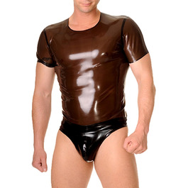 Чоловічі латексні сліпи (G-String) ABWL, натуральний каучук, чорний колір, розмір M. Ідеально для косплею, клубної моди та костюмів.