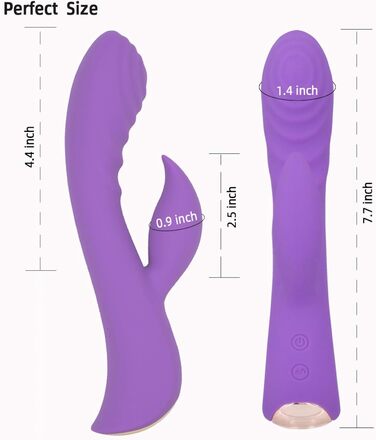 Вібратор G-Punkt Класичний, анальні вібратори з 10 режимами, інтимні іграшки для жінок, фіолетовий колір