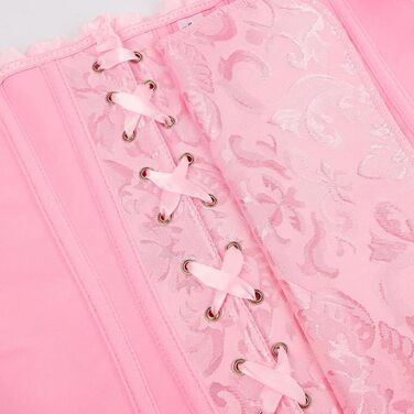 Корсет-топ KUOSE для повних грудей, чорно-білий, великі розміри, рожевий