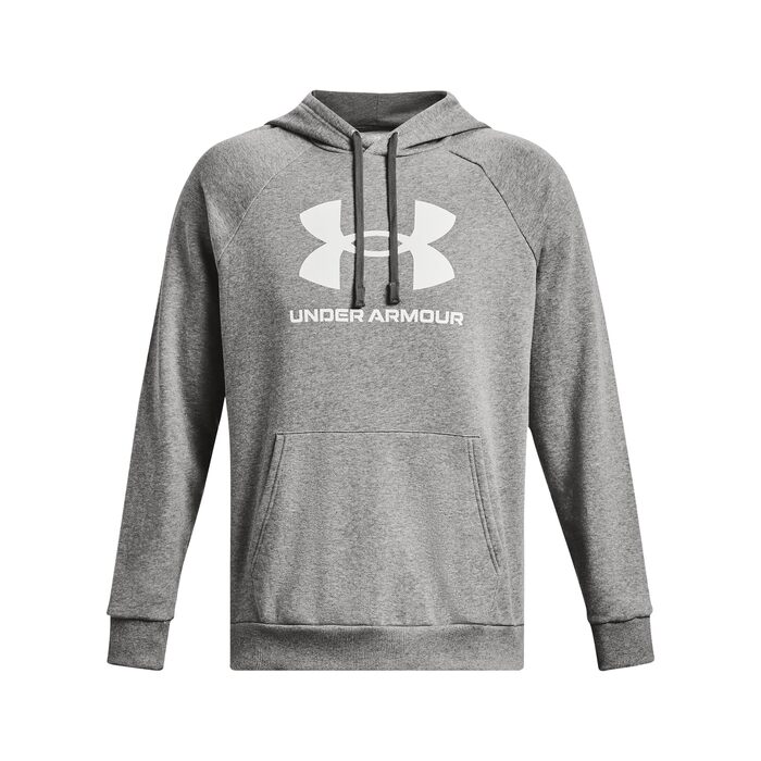 Чоловіча худі Under Armour Rival Fleece з логотипом, сіра (Castlerock Light Heather), розмір M