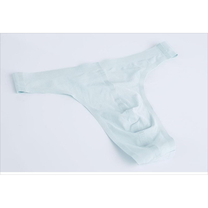 Танга чоловічі Alenjoy, 4 шт. у наборі, низька посадка, з льонової шовку, безшовні, прозорі