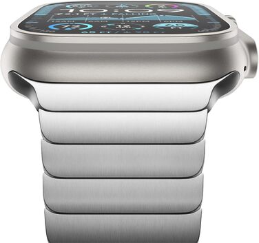 Металевий ремінець CHANCHY зі сталевих ланок для Apple Watch Ultra 2/1, Series 11/10/9/8/7/6/5/4/3/2/1, SE — Срібний, 38/40/41/42 мм
