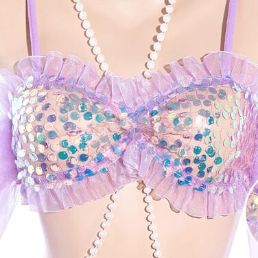 Костюм русалки для косплею JasmyGirls: сексуальний наряд для Хелловіну, аніме, вечірки, фестивалю. Kawaii костюм принцеси, maid outfit з блискітками