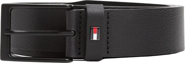 Чоловічий шкіряний ремінь Tommy Hilfiger Layton, 3.5 см, чорний
