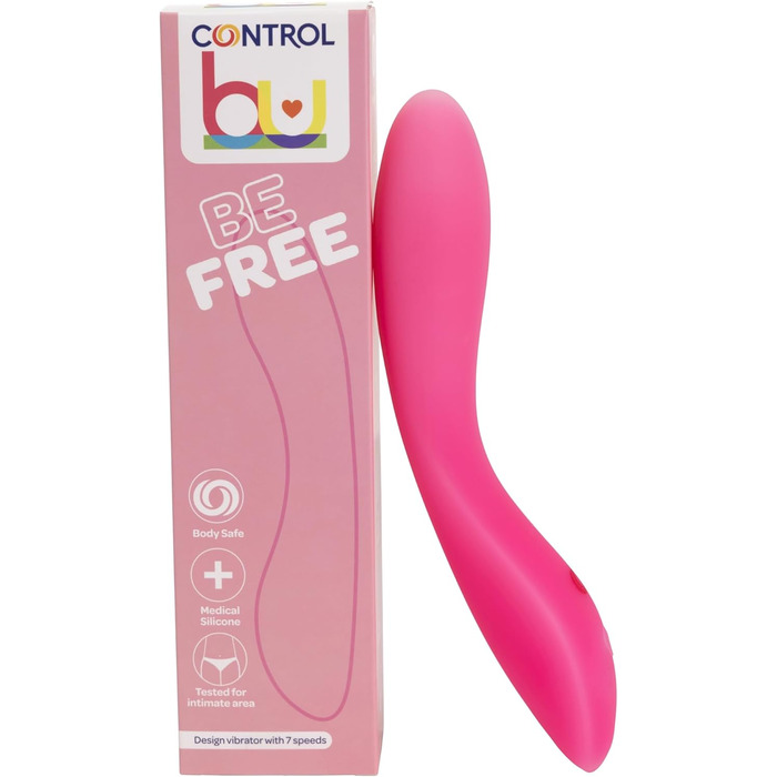 Вібратор Control Bu Rabbit з ефектом штовхання та гнучким вібраційним важелем - Be Playful (BU BE FREE)