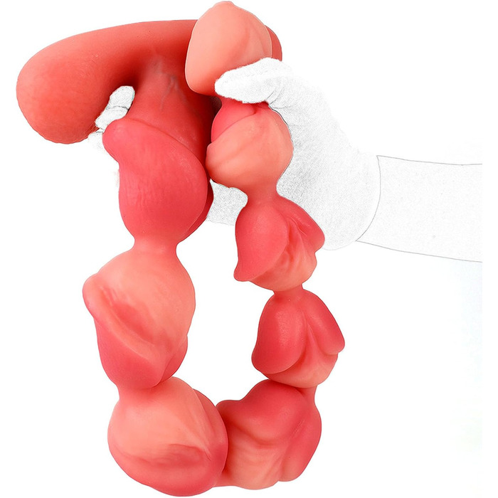 Силіконові анальні кулі Youxclian різних розмірів для сексуальної стимуляції (5/6/7/8 см)