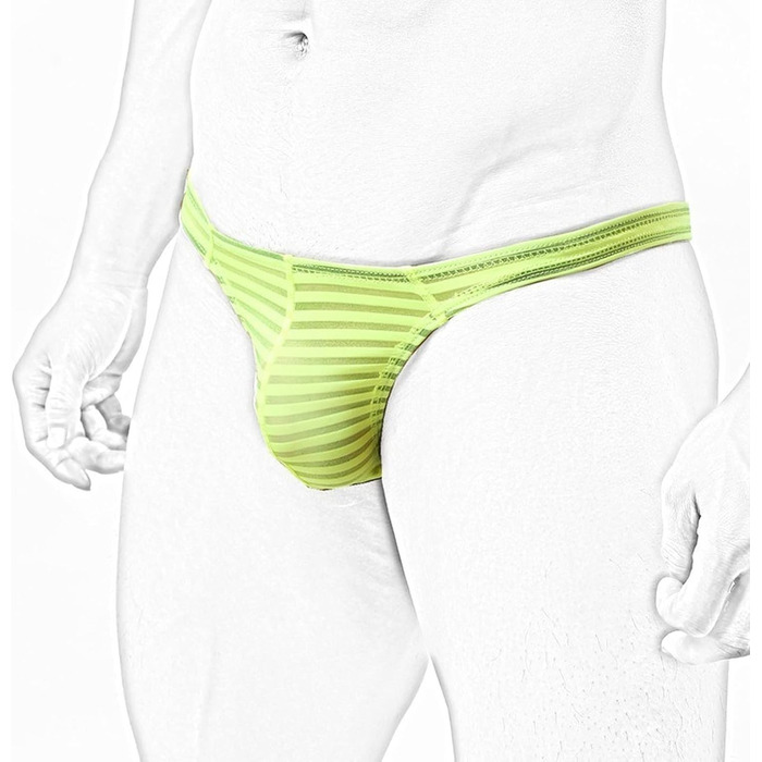 Сліпери чоловічі Faringoto, смугасті, сітчасті, прозорі, G-String, низька талія, U-подібні, розмір L, 5 кольорів