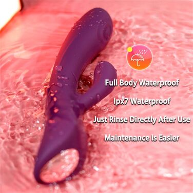 Вібратор Rabbit для жінок: 10 режимів, стимуляція клітора та G-точки, червоний