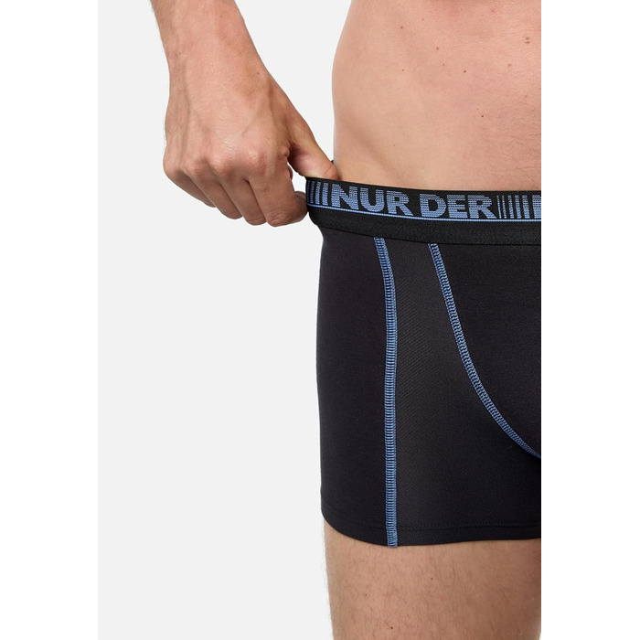 Боксер чоловічий 3 шт. 3D-Flex Air, бавовна, чорний/джинс, чоловіча білизна