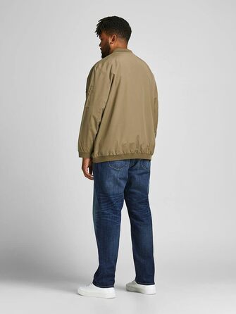 Чоловіча куртка-бомбер JACK & JONES Blousonjacke, чорна, розмір 5XL