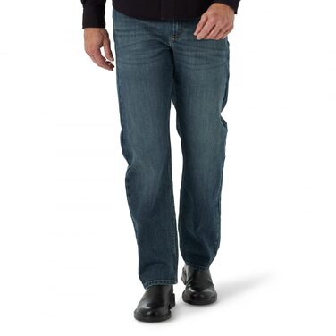 Чоловічі джинси Wrangler Free to Stretch Relaxed Fit, темно-сині (Marin), 42W / 30L
