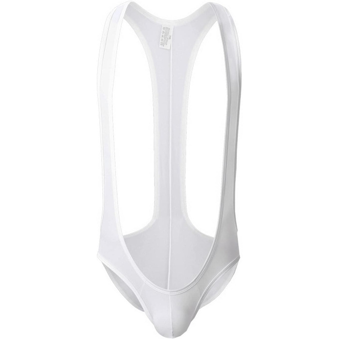 Спортивний жіночий леотард Faringoto з шортами та підтяжками (білий, L)