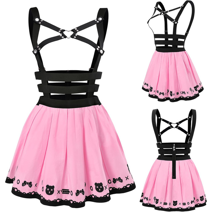 Комбінезон LittleForBig Overall для дорослих (4XL, Рожевий) - Bondage Bunny & Bear