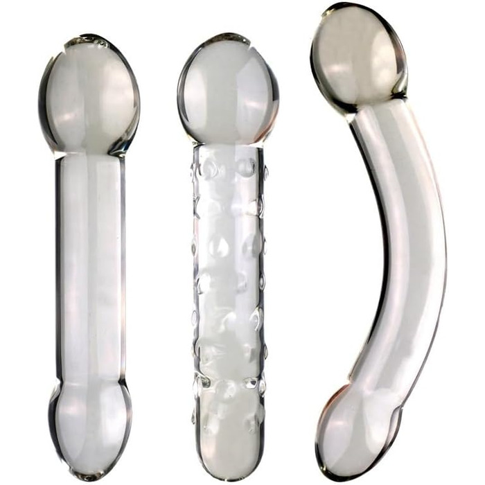 Скляний анальний плагін XXL (5 см) - Скляний дило, анальні кулі, плагін для анального сексу, мастурбація для чоловіків та жінок