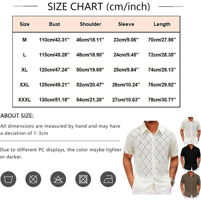 Чоловіча сорочка SOOUICKER з мереживом, коротким рукавом, прозора, в стилі vintage, для відпочинку та вечірок, біла