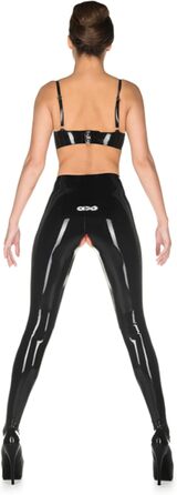 Легінси з латексу для жінок, сексуальний дизайн з відкритим кроком, індивідуальний колір M