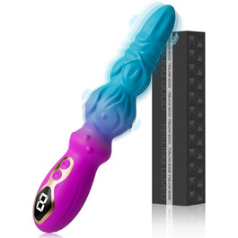 Вібратор для дорослих Monster Dildo з 9 режимів вібрації та LED-дисплеєм, 24 см, для жінок та чоловіків, набір вібраторів з стимуляцією клітора та анальним отвором