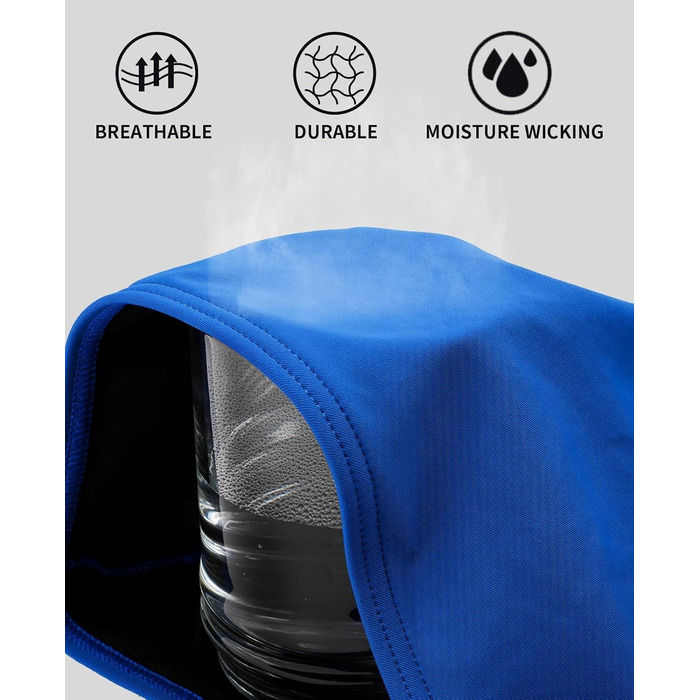 Купальник жіночий Charmo з животом, спортивний, з блискавкою спереду, блакитний/темно-синій, з чашками