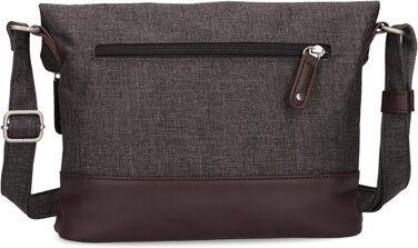 Жіноча сумка-кросбоді Zwei Olli OT6 Rolltop, водонепроникна сумка через плече 2.4 л, двоколірний дизайн (Espresso)