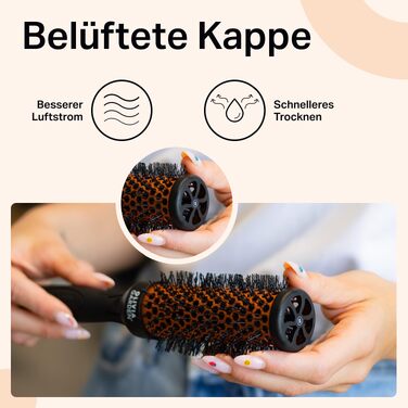 Набір багатофункціональних щіток для завивки волосся Olivia Garden Multibrush Curlers Kit — 4 насадки та знімна ручка для створення локонів та об'єму